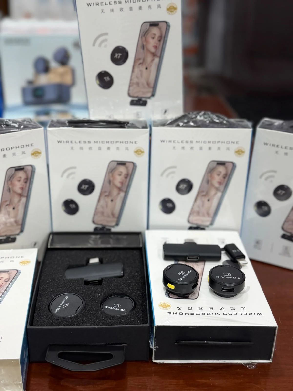 Dual Clip-On Wireless Microphone Kit with Plug-In Receiver
