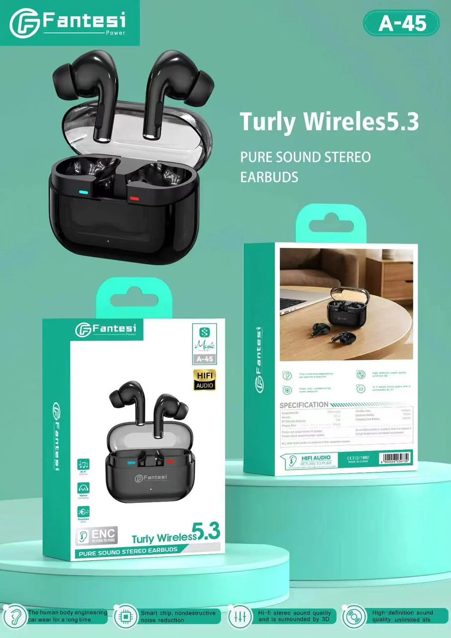 Fantesi A-45 True Wireless Bluetooth 5.3 Earbuds