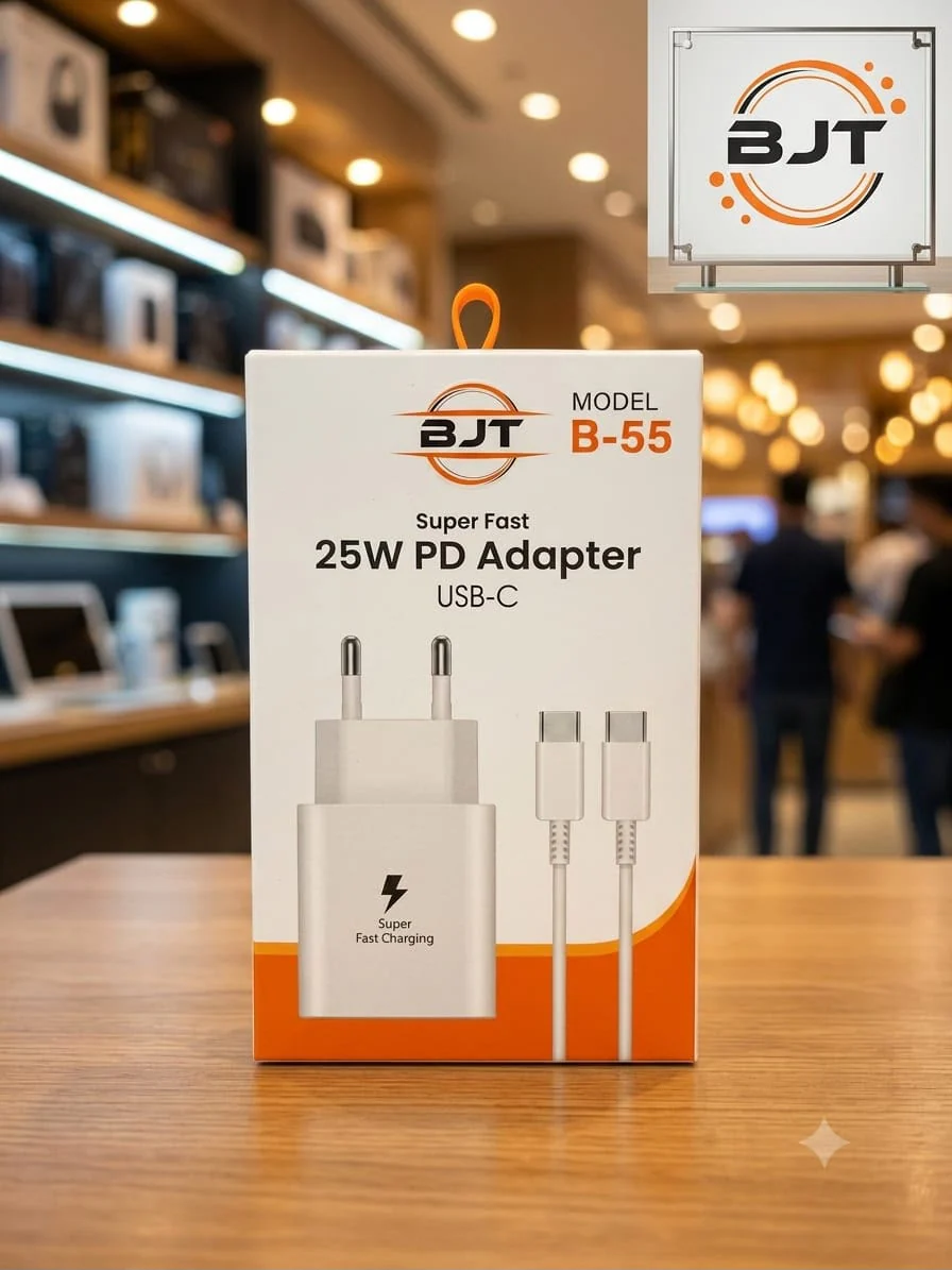BJT B-55 25W PD USB-C Wall Charger with Cable