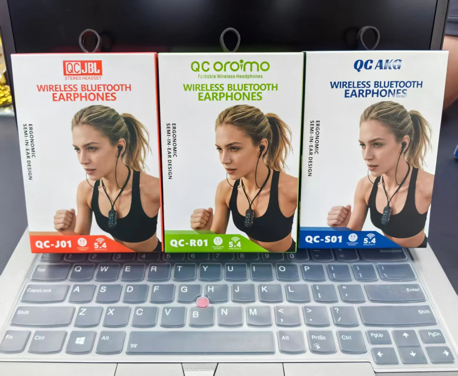 QC-R01 Wireless Bluetooth Earphones (QC oraimo Packaging)
